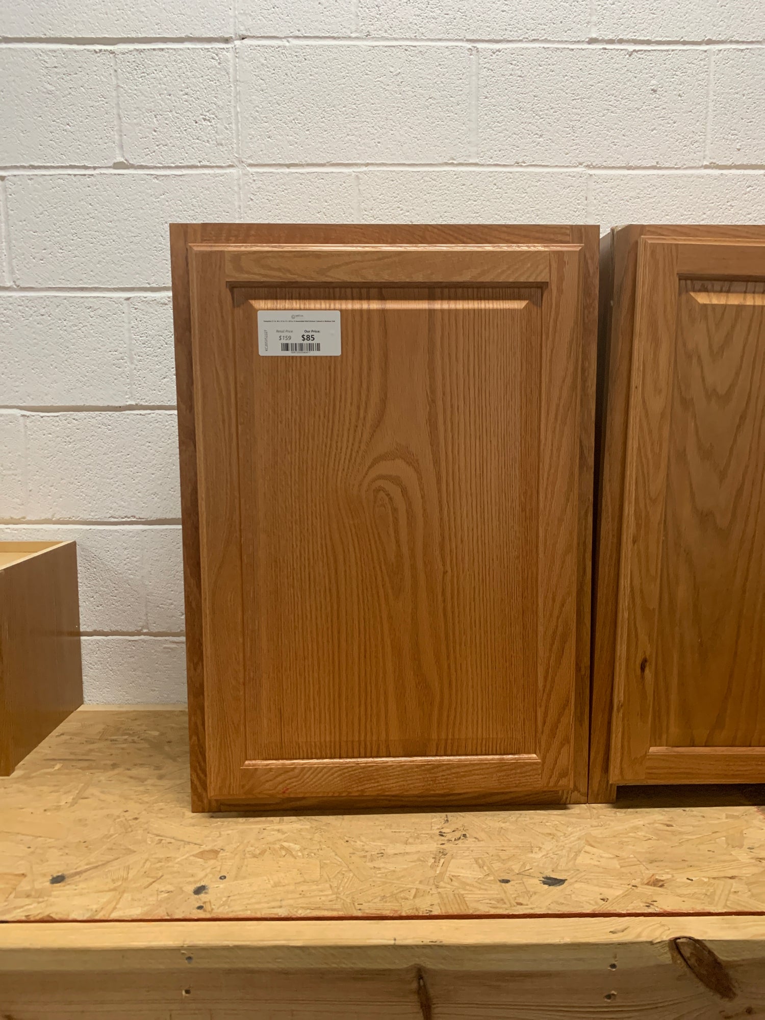 Hampton 21 in. W x 12 in. D x 30 in. H Assembled Wall Kitchen Cabinet in Medium Oak