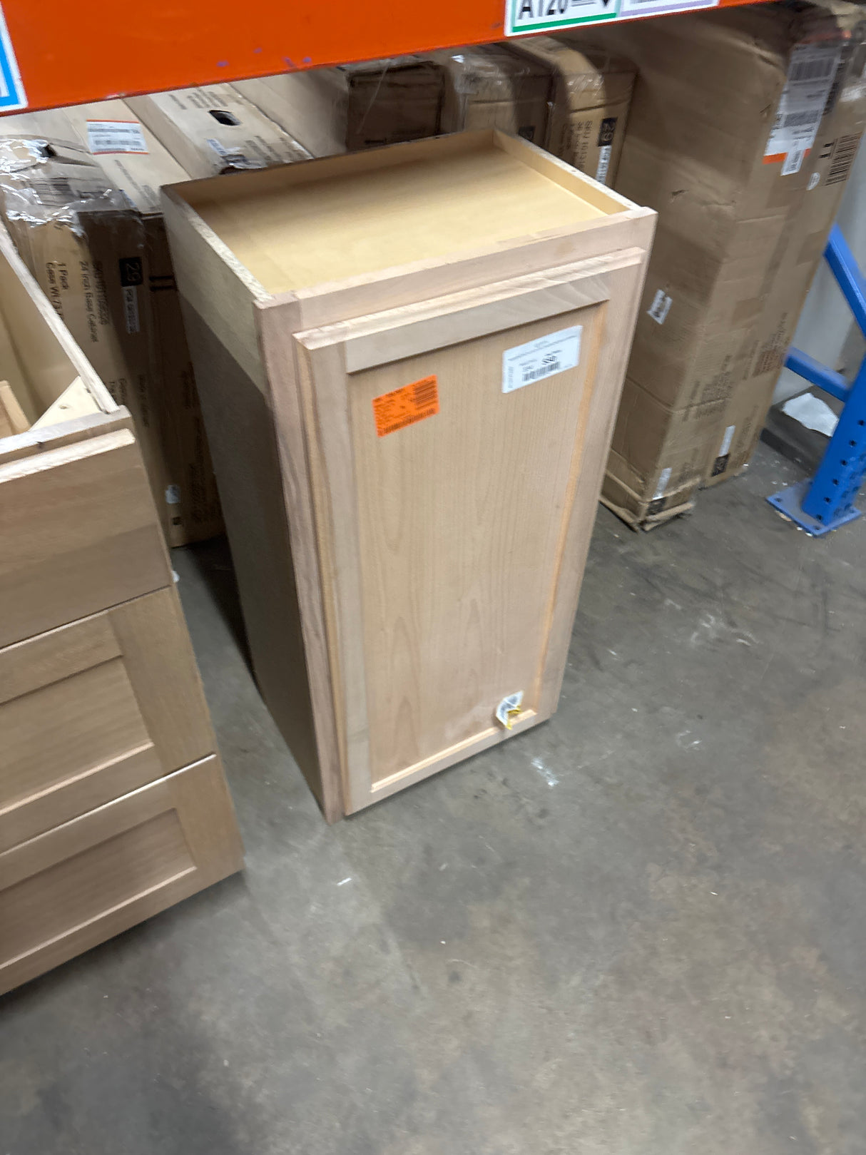 Recessed Panel 18 in. W x 12 in. D x 36 in. H Assembled Wall Cabinet in Unfinished