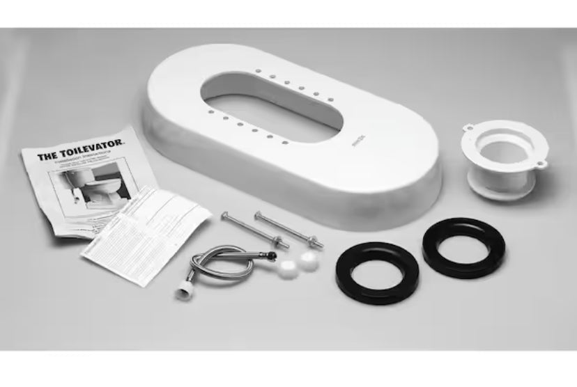 11-1/2 in. W x 23 in. L x 3-1/2 in. H Toilet Riser in White, 500 lbs. Capacity