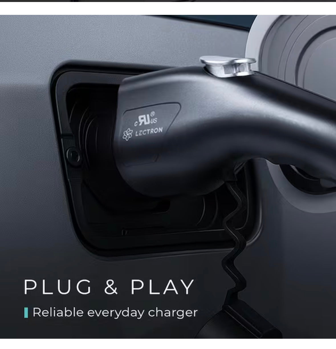 Level 1 Portable J1772 EV Charger - ETL Certified 110-Volt, 15 Amp 16 ft. Extension Cord, J1772 Cable and NEMA 5-15 Plug