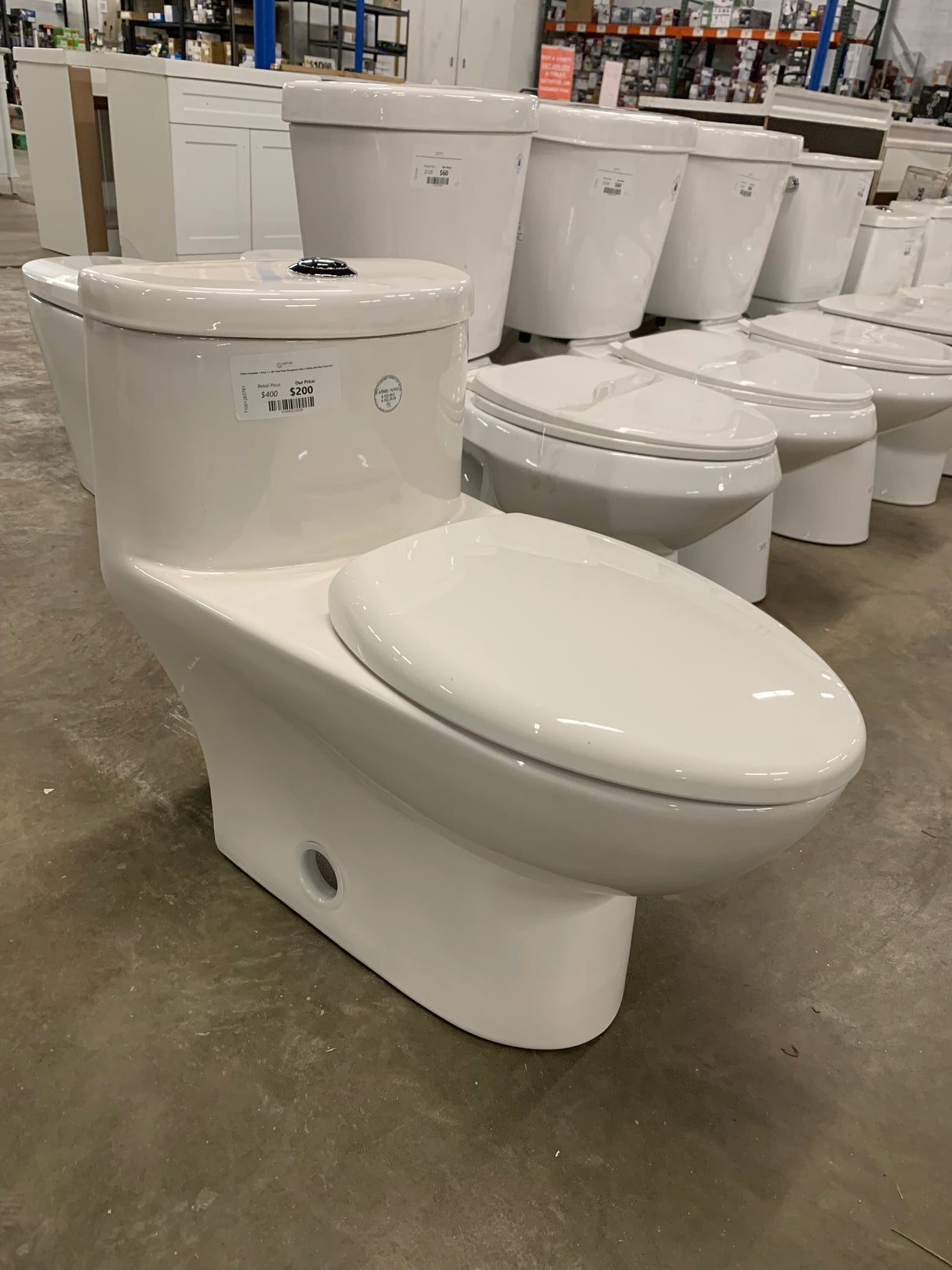 Tofino Complete 1-Piece 1.1 GPF Dual Flush Elongated Toilet in White with Slow Close Seat