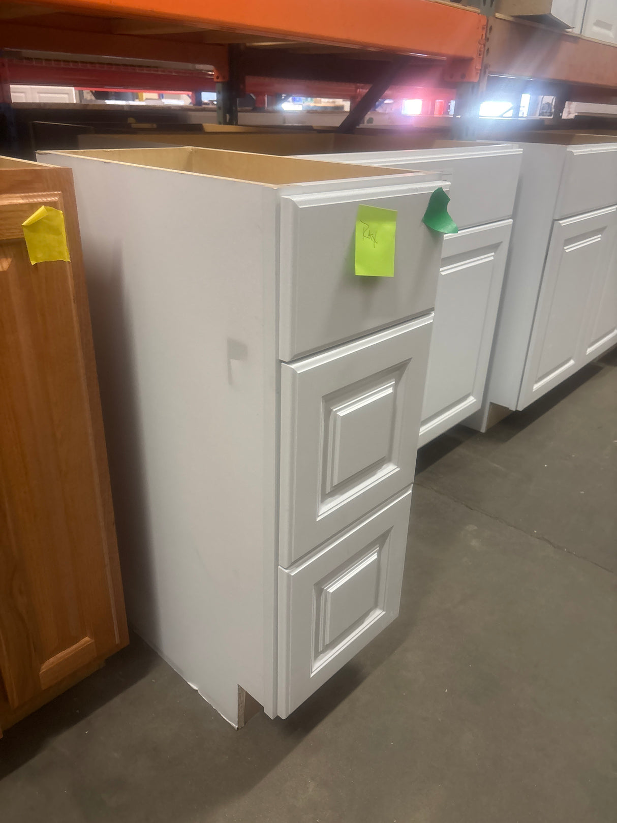 Hampton 12 in. W x 21 in. D x 34.5 in. H Assembled Bath 3-Drawer Base Cabinet in Satin White