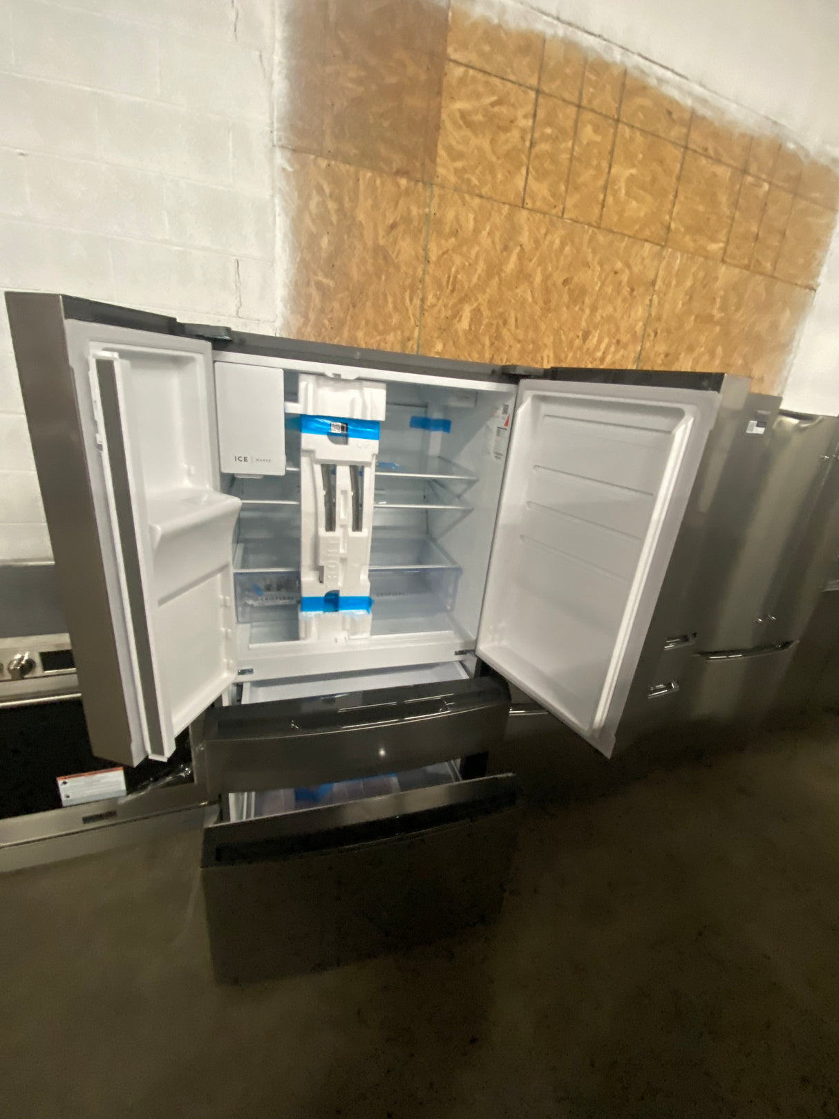 36 in. 26 cu. ft. Standard-Depth 4-Door French Door Refrigerator in Fingerprint-Resistant Stainless Steel Look