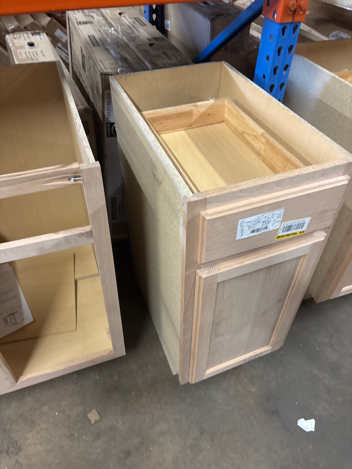 Hampton 15 in. W x 24 in. D x 34.5 in. H Assembled Base Kitchen Cabinet in Unfinished