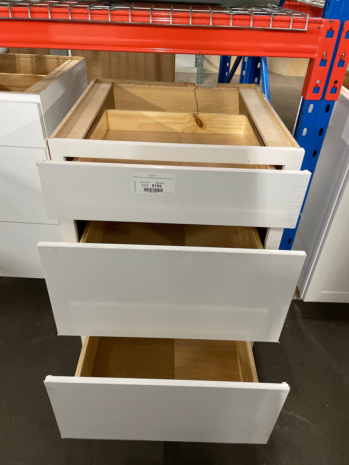 Westfield 24 in. W x 24 in. D x 35 in. H Shaker Stock Drawer Base Kitchen Cabinet in Feather White