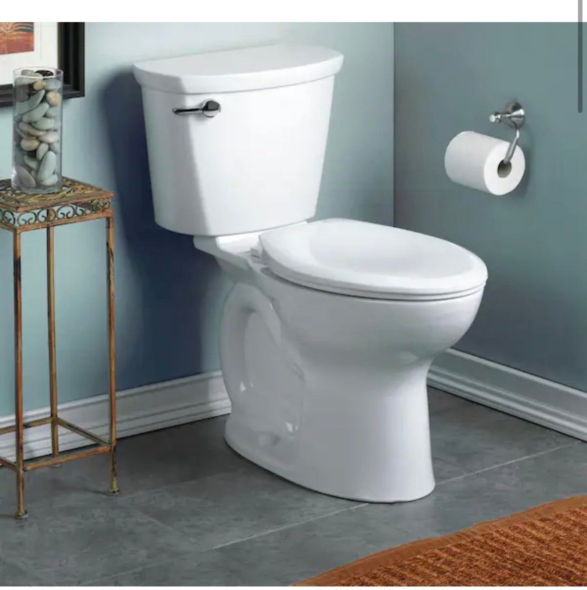 Cadet PRO 2-Piece 1.6 GPF Single Flush Round Toilet with 12 in. Rough-in in White toilet seat