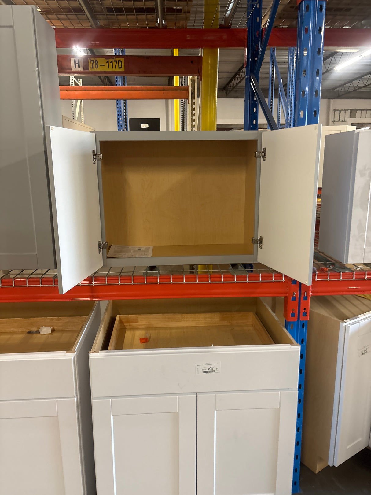 Shaker 30 in. W x 12 in. D x 15 in. H Assembled Wall Bridge Cabinet in Dove Gray