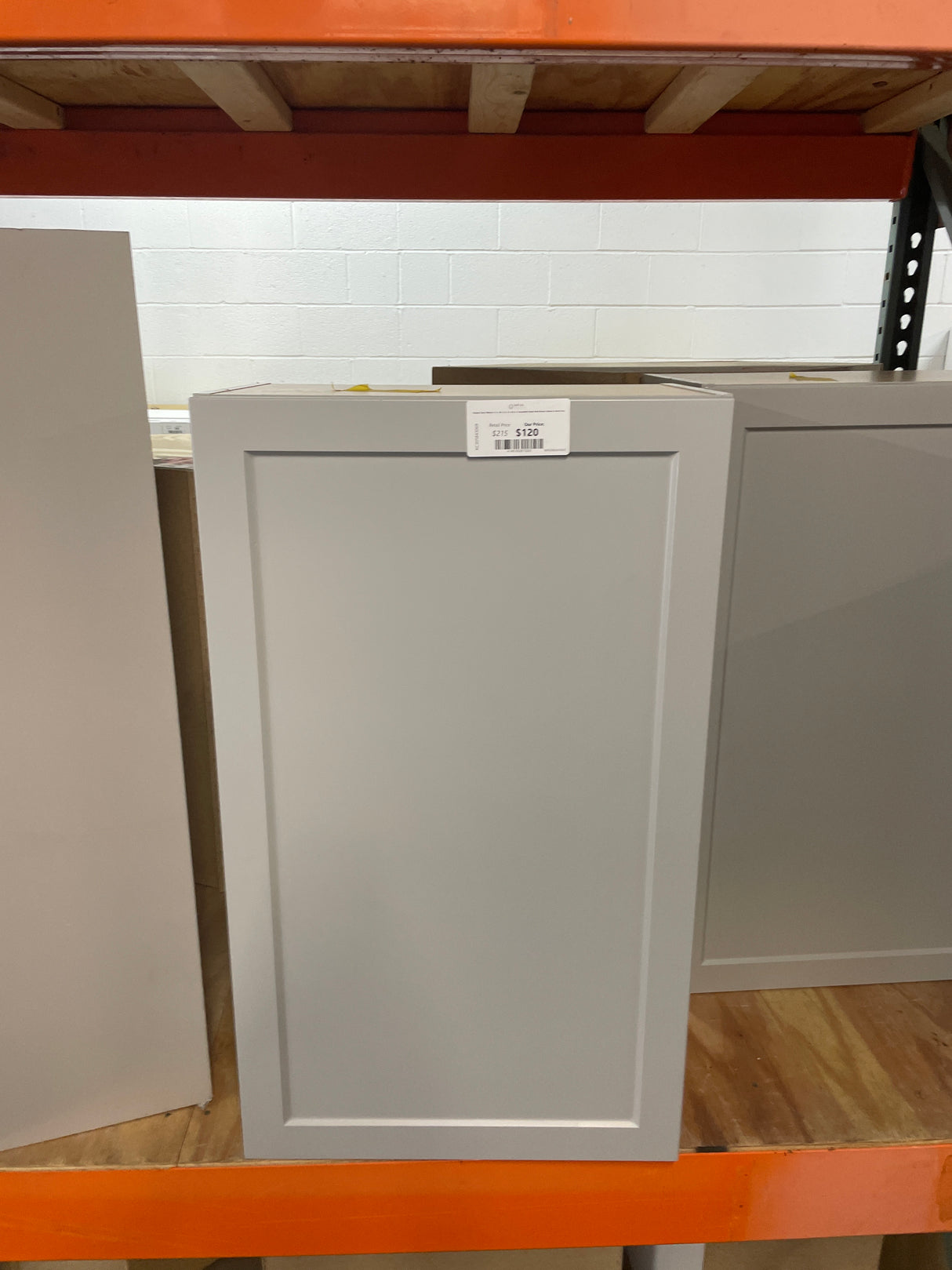 Designer Series Melvern 21 in. W x 12 in. D x 36 in. H Assembled Shaker Wall Kitchen Cabinet in Heron Gray