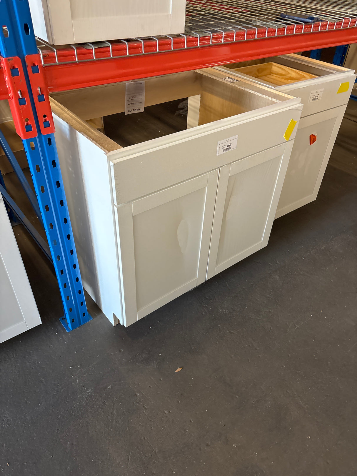 Westfield Feather White Shaker Stock Assembled Base Kitchen Cabinet (36 in. W x 23.75 in. D x 35 in. H)