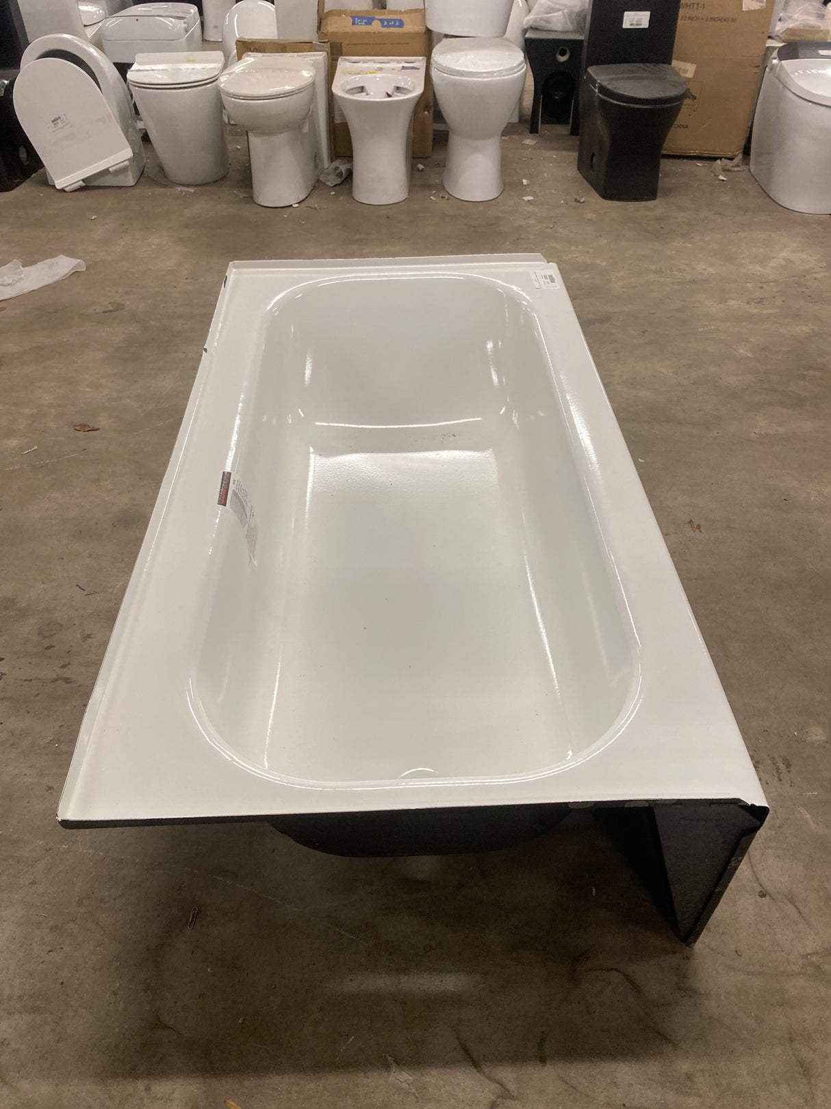 Aloha Plus 60 in. Left Drain Rectangular Alcove Soaking Bathtub in White