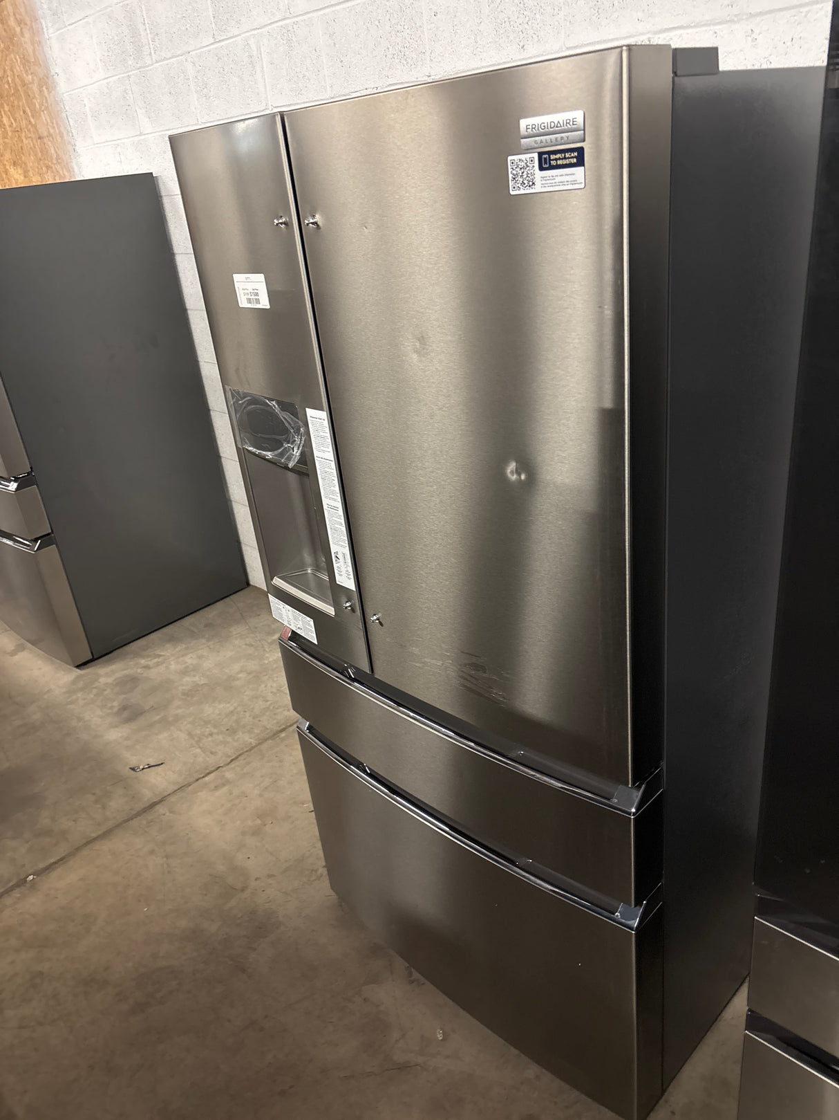Gallery 36 in. 26.3 cu. ft. 4-Door French Door Standard Depth Refrigerator in Smudge-Proof Stainless Steel