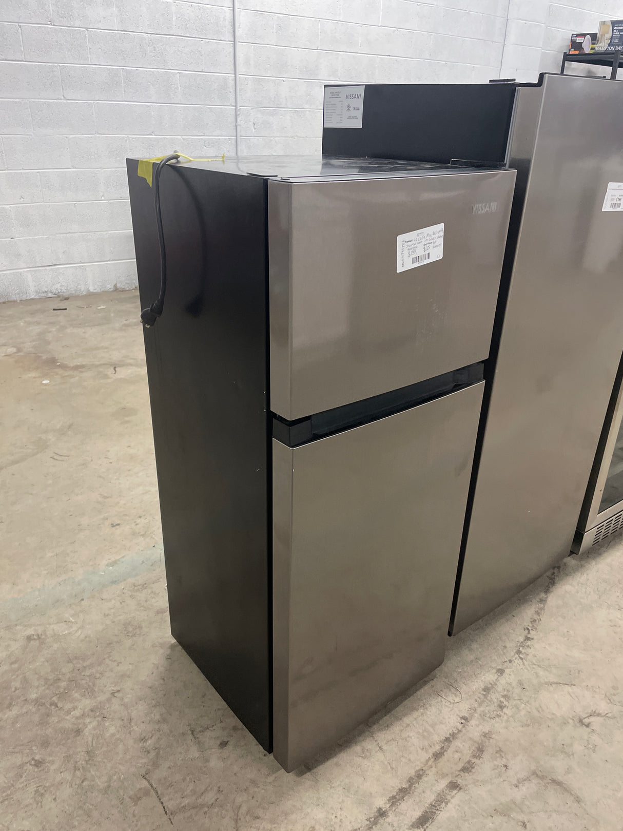 4.5 cu. ft. 2-Door Mini Refrigerator in Platinum Steel with Freezer