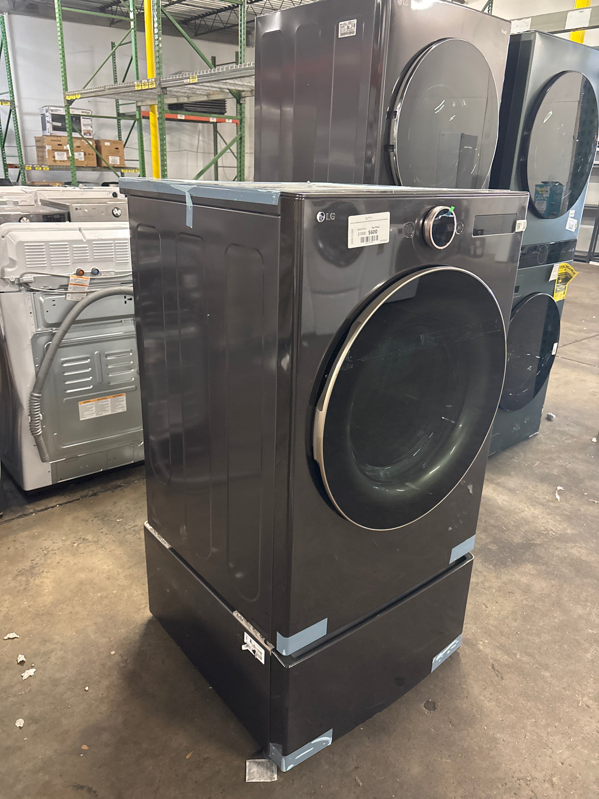 LG 7.4 cu. ft. Capacity Energy Star Smart ELECTRIC Dryer with AI Sensor Dry and Turbosteam