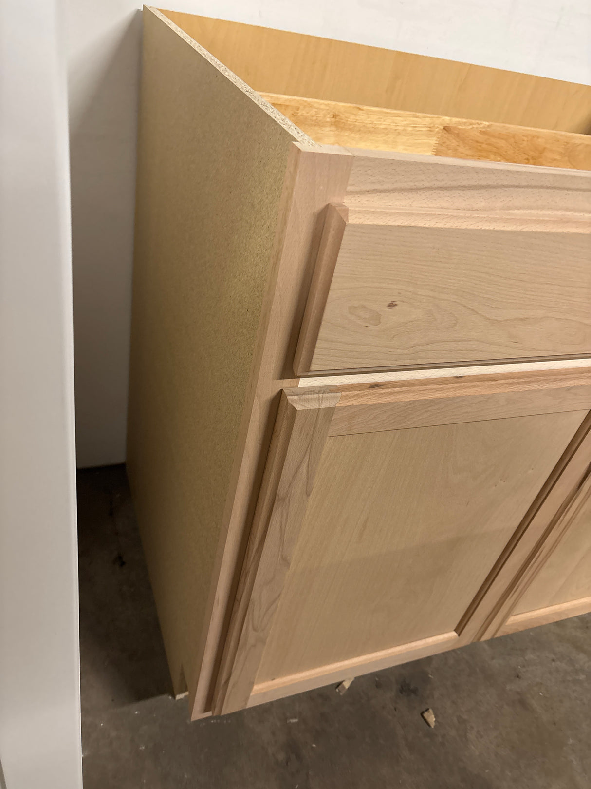 36 in. W x 24 in. D x 34.5 in. H Assembled Base Kitchen Cabinet in Unfinished with Recessed Panel