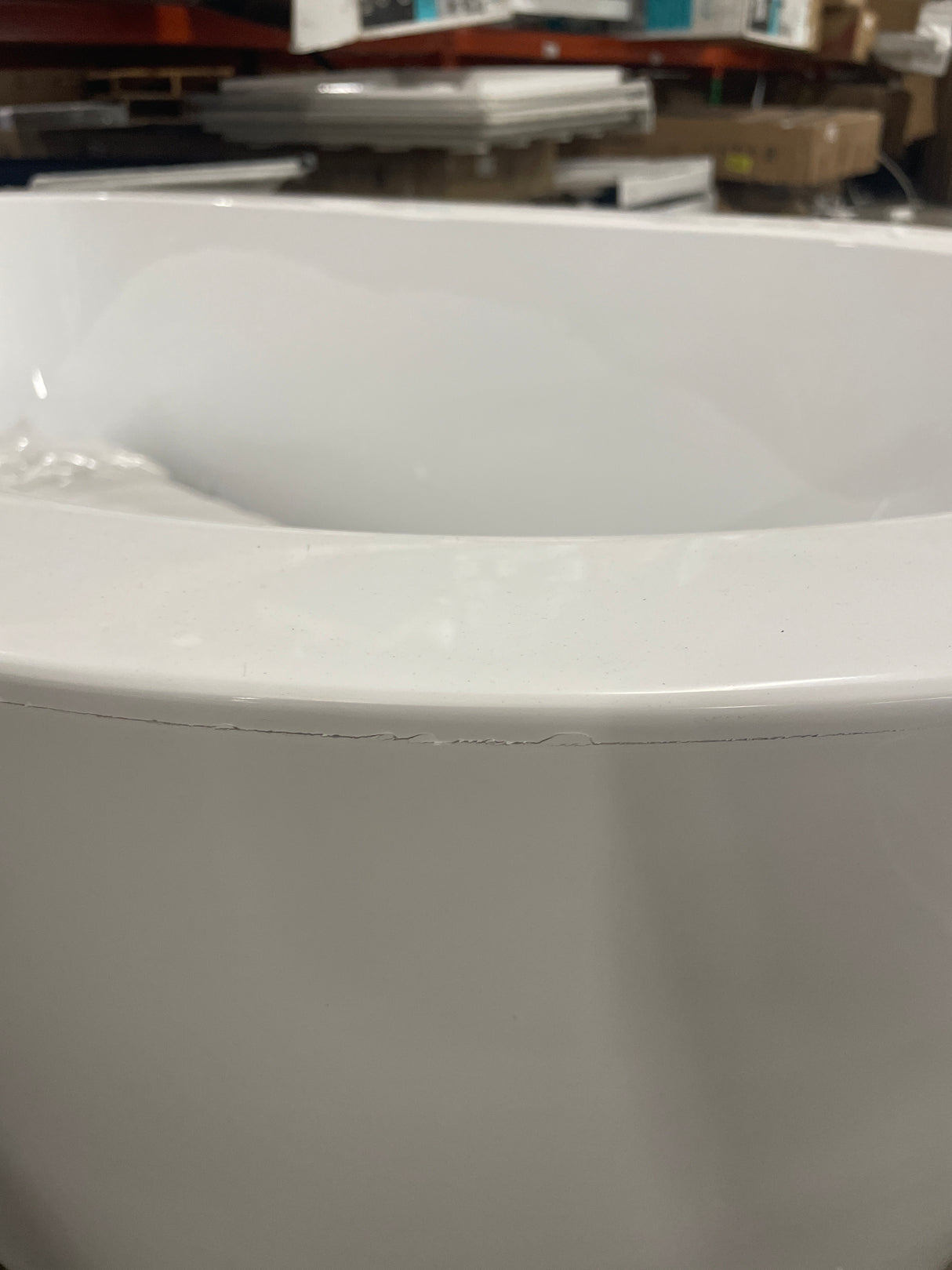 59 in. x 34 in. Acrylic Freestanding Soaking Bathtub in Glossy White with Brushed Gold Drain, Bamboo Tray