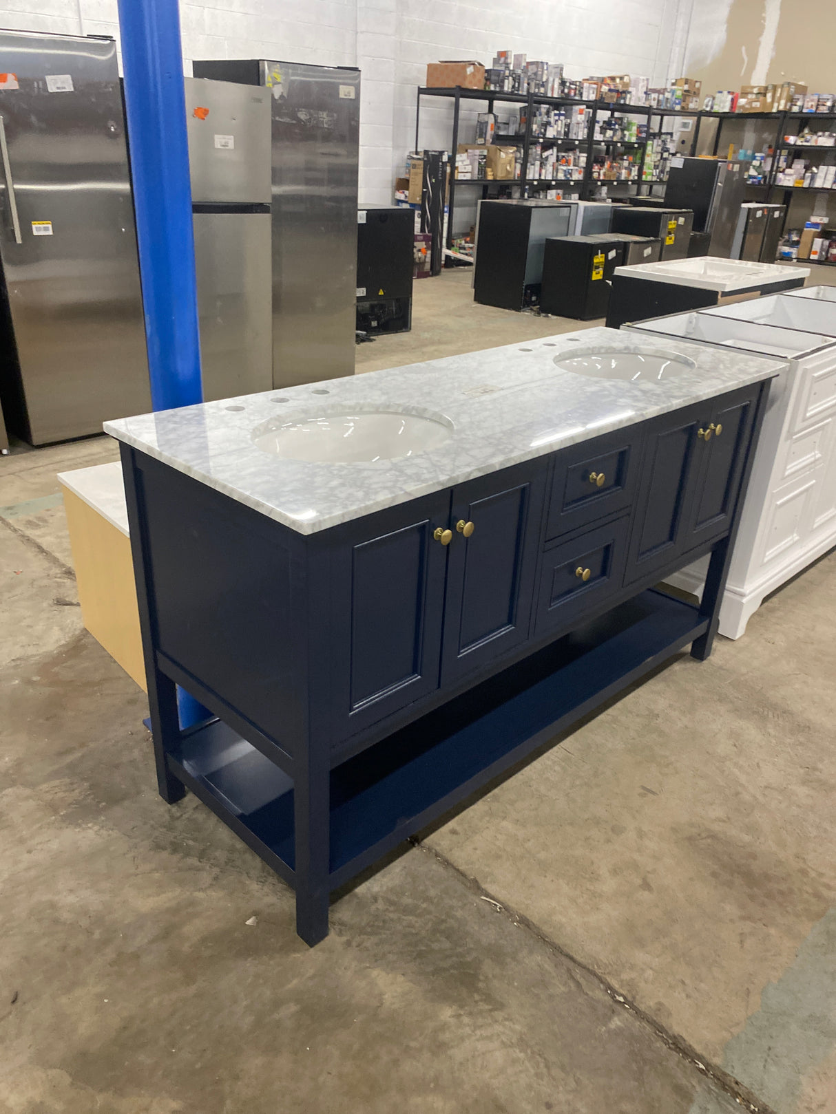 Sterling Vanity 1dw 60x22x34 in Blue