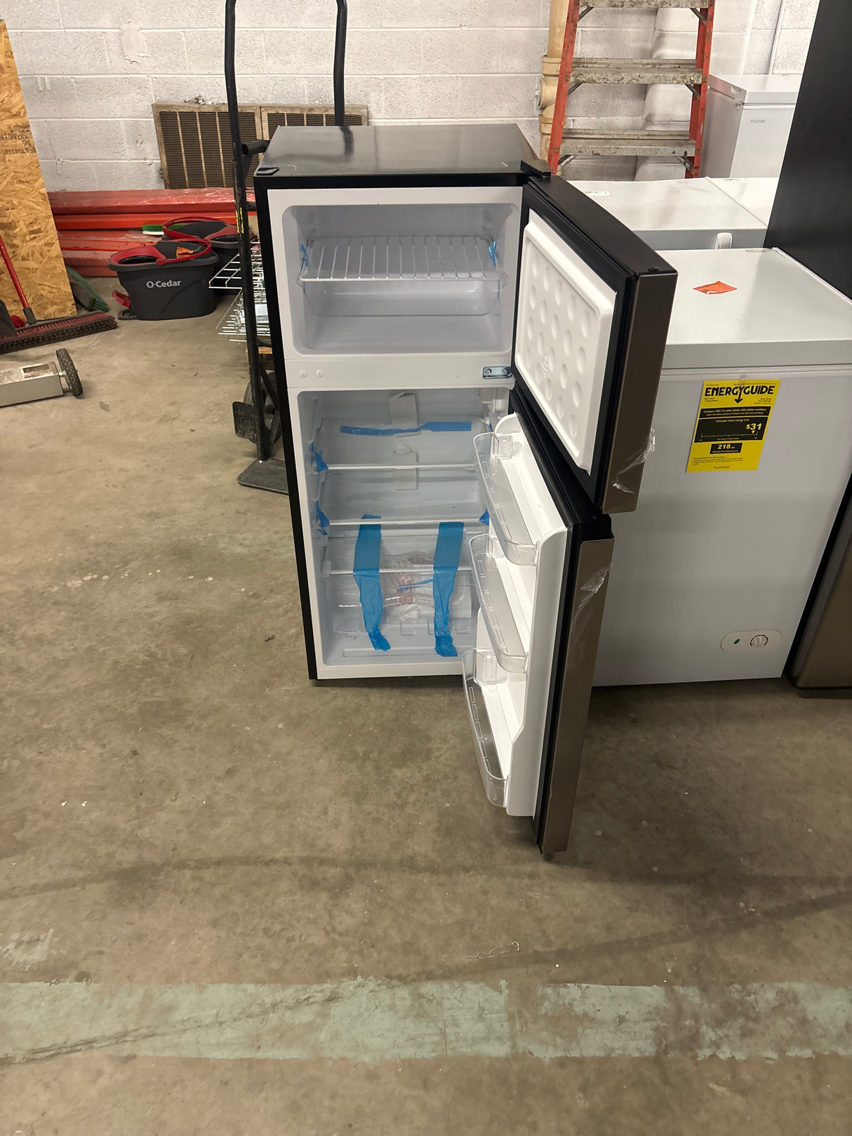 4.5 cu. ft. 2-Door Mini Refrigerator in Platinum Steel with Freezer