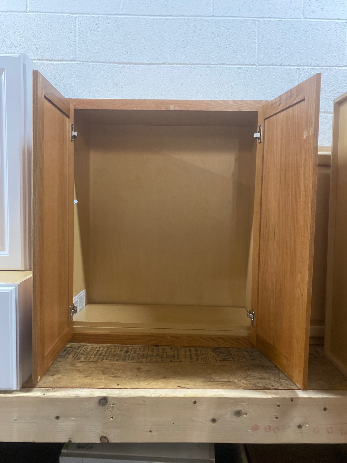 Hampton 30 in. W x 12 in. D x 36 in. H Assembled Wall Cabinet in Medium Oak