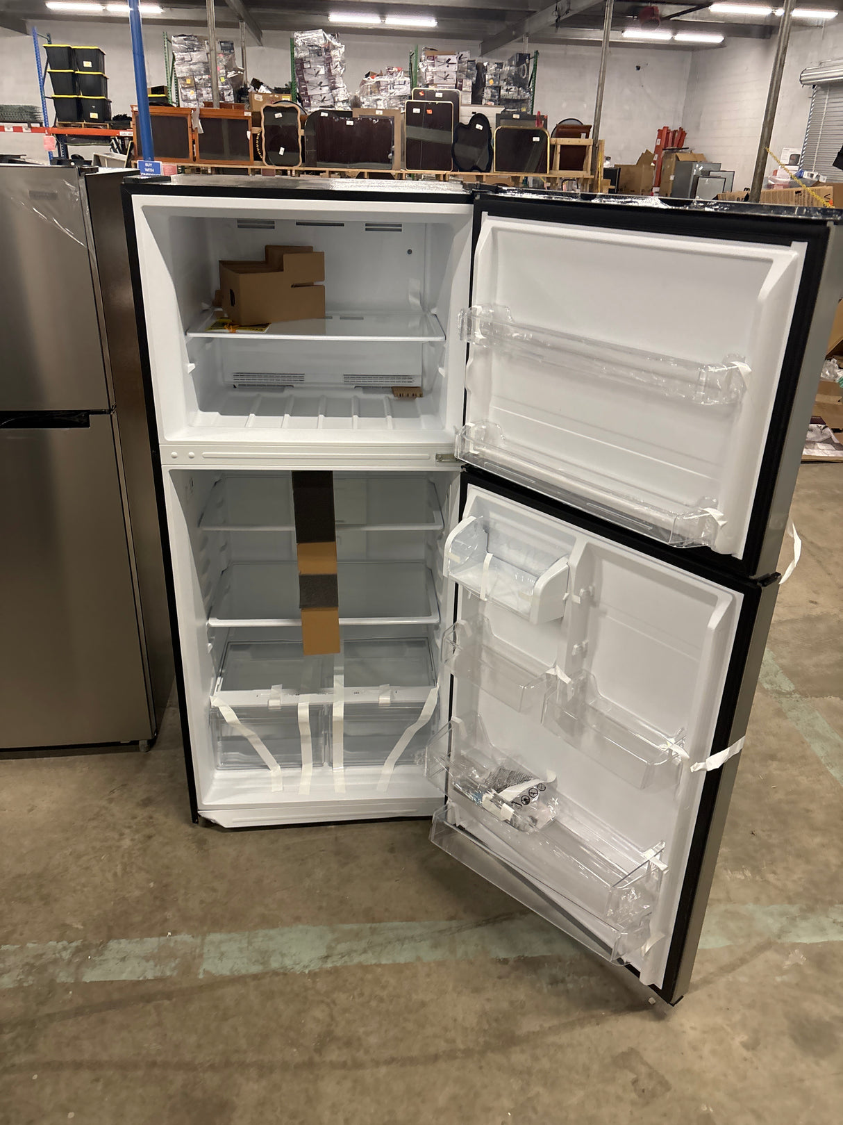 18.1 cu. ft. Top Freezer Refrigerator in Fingerprint Resistant Stainless Look, Garage Ready