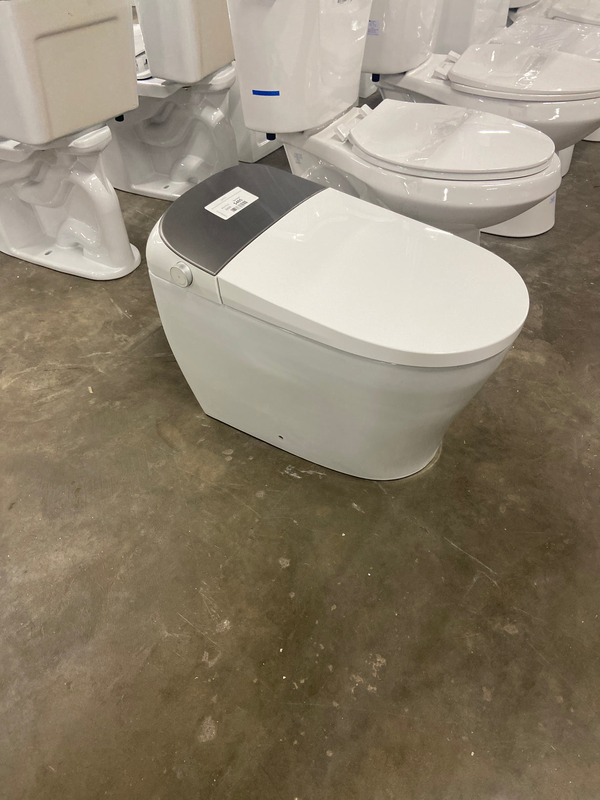 Tankless Elongated Smart Toilet Bidet in White with Auto Flush, Heated Seat, Warm Air Dryer, Bubble Infusion Wash