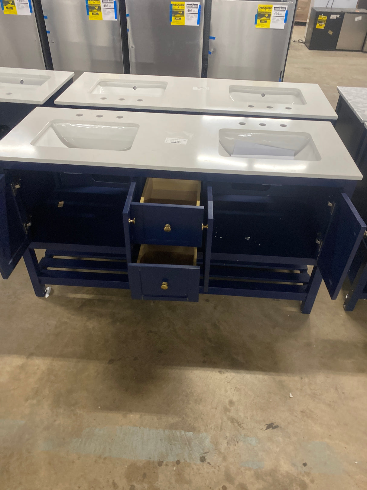 Newport Legacy Vanity 60"x22"x34" in Blue