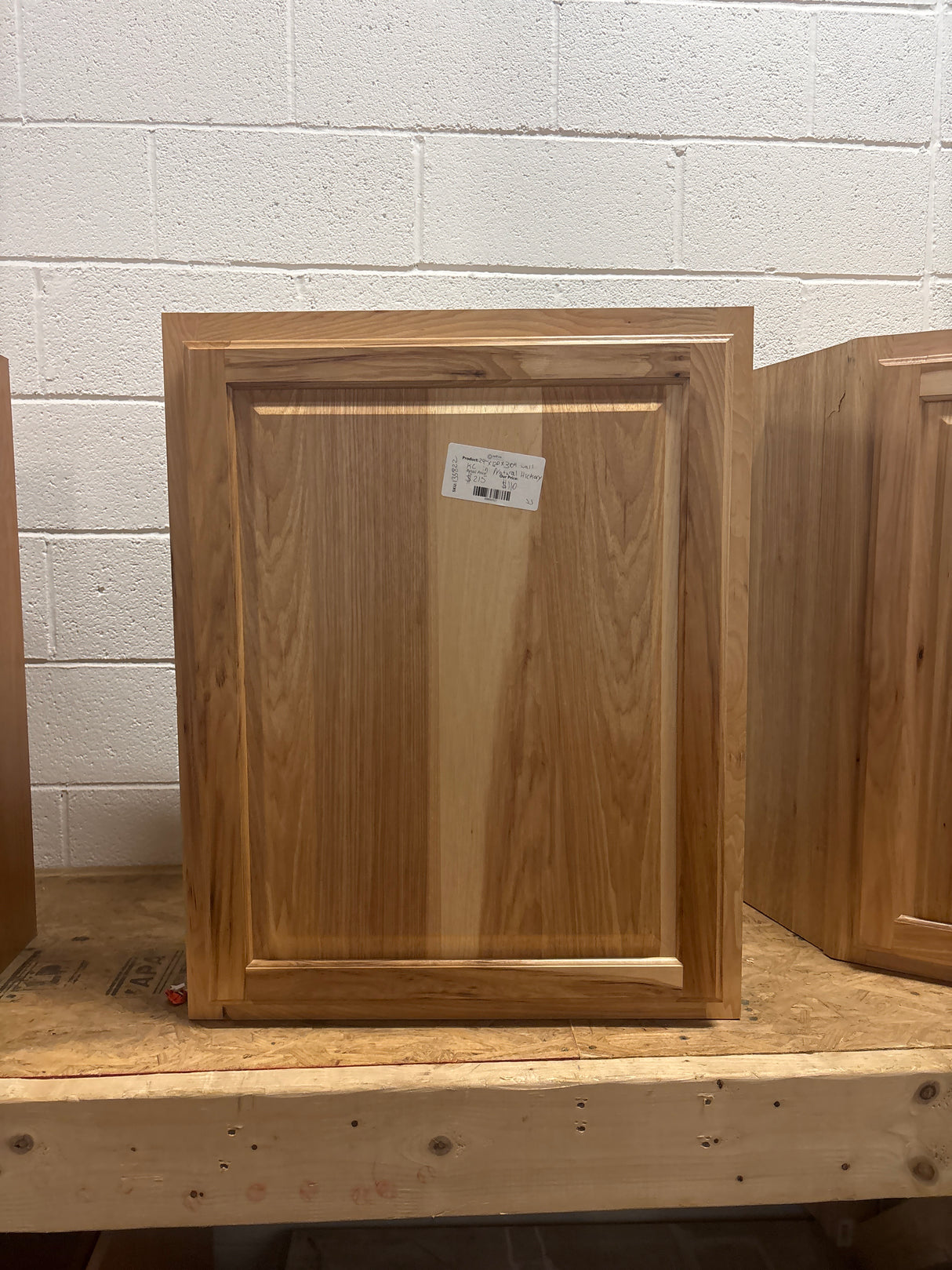 Hampton 24 in. W x 12 in. D x 30 in. H Assembled Wall Kitchen Cabinet in Natural Hickory