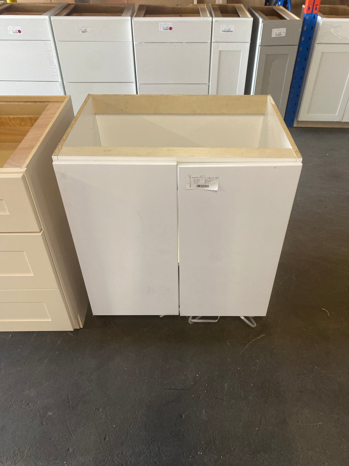 Hampton 30 in. W x 21 in. D x 34.5 in. H Assembled Sink Base Vanity Cabinet in Satin White