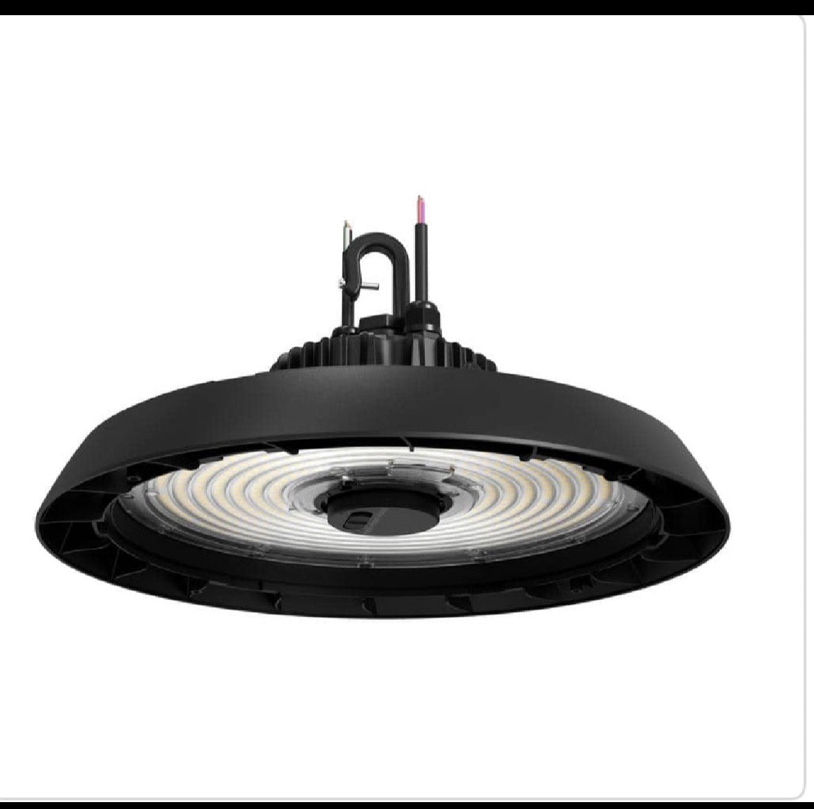 14 in. Black Integrated LED Dimmable High Bay Light at 30000 Lumens, 5000K Daylight