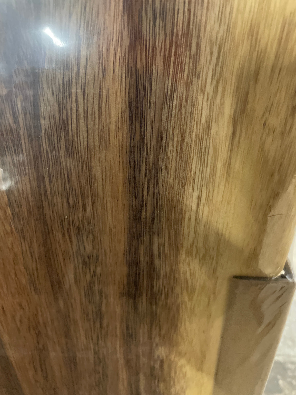 8 ft. L x 25 in. D Finished Saman Solid Wood Butcher Block Countertop in with Live Edge