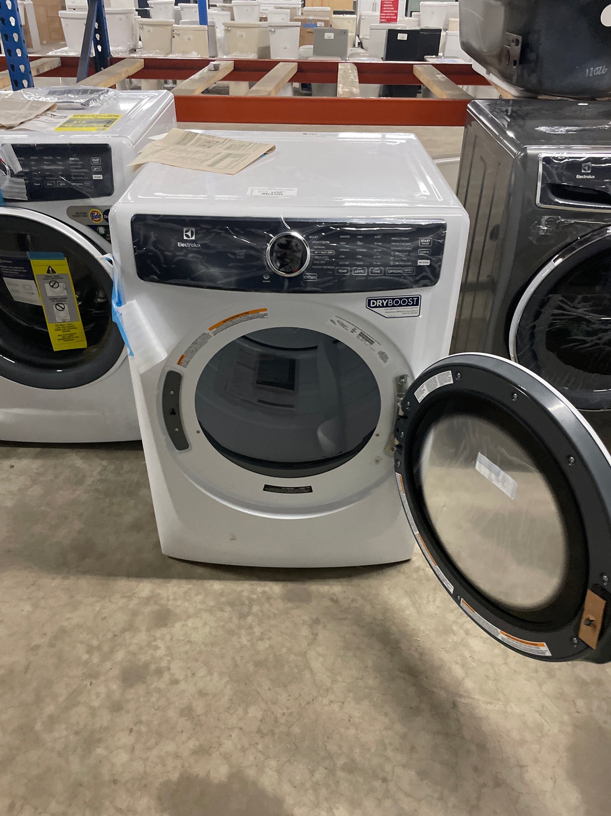 8 cu. ft. Front Load Gas Dryer in White