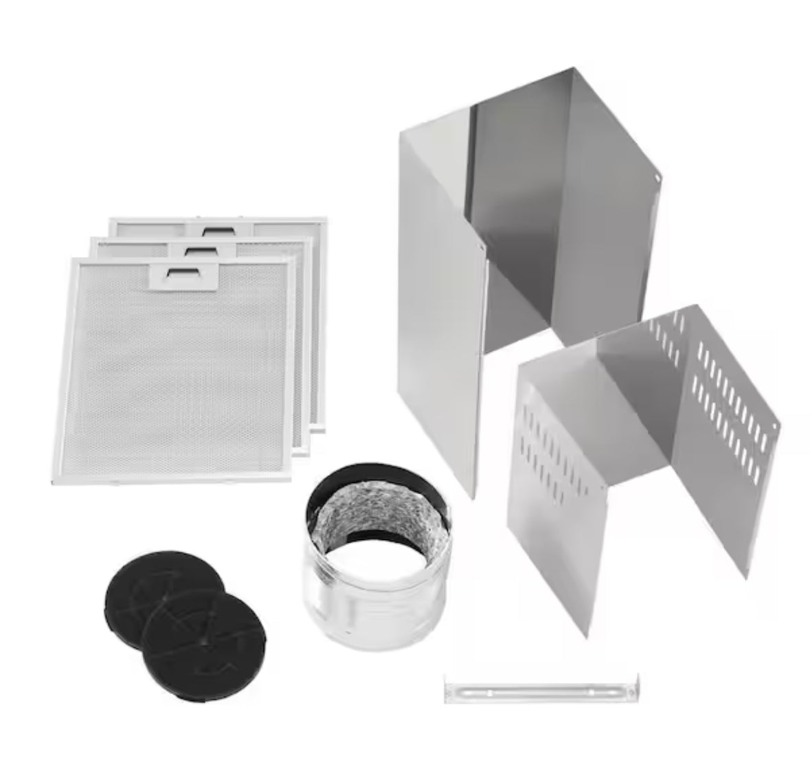 Siena 36 in. 350CFM Convertible Pyramid Wall Mount Range Hood in Stainless Steel with Charcoal Filters and LED Lighting