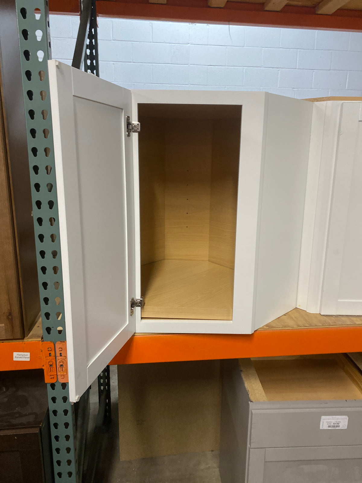 Westfield Feather White Shaker Stock Corner Wall Kitchen Cabinet (24 in. W x 12 in. D x 30 in. H)