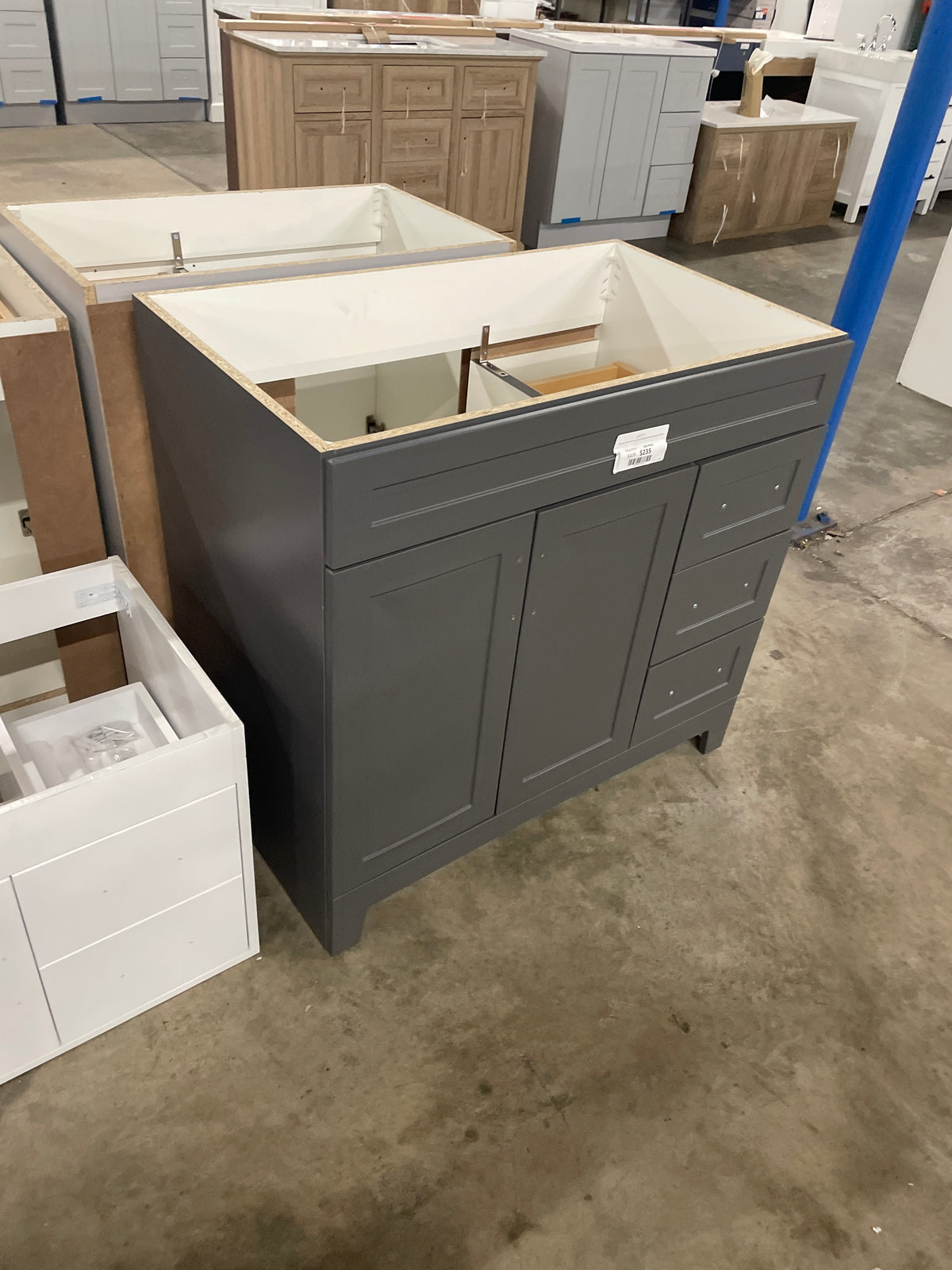 Thornbriar 36 in. W x 22 in. D x 34 in. H Bath Vanity Cabinet without Top in Cement