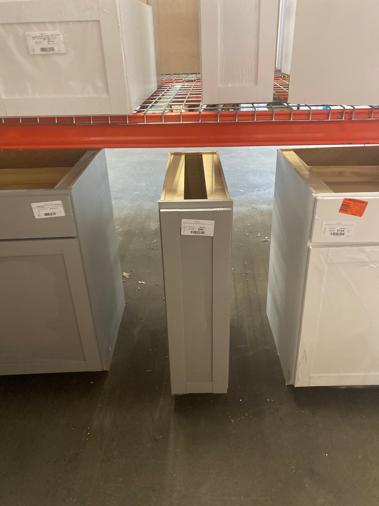 Westfield Dusk Gray Shaker Stock Assembled Base Kitchen Cabinet (9 in. W x 23.75 in. D x 35 in. H)