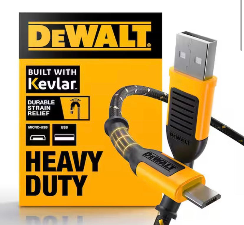6 ft. Reinforced Braided Cable for Micro-USB
