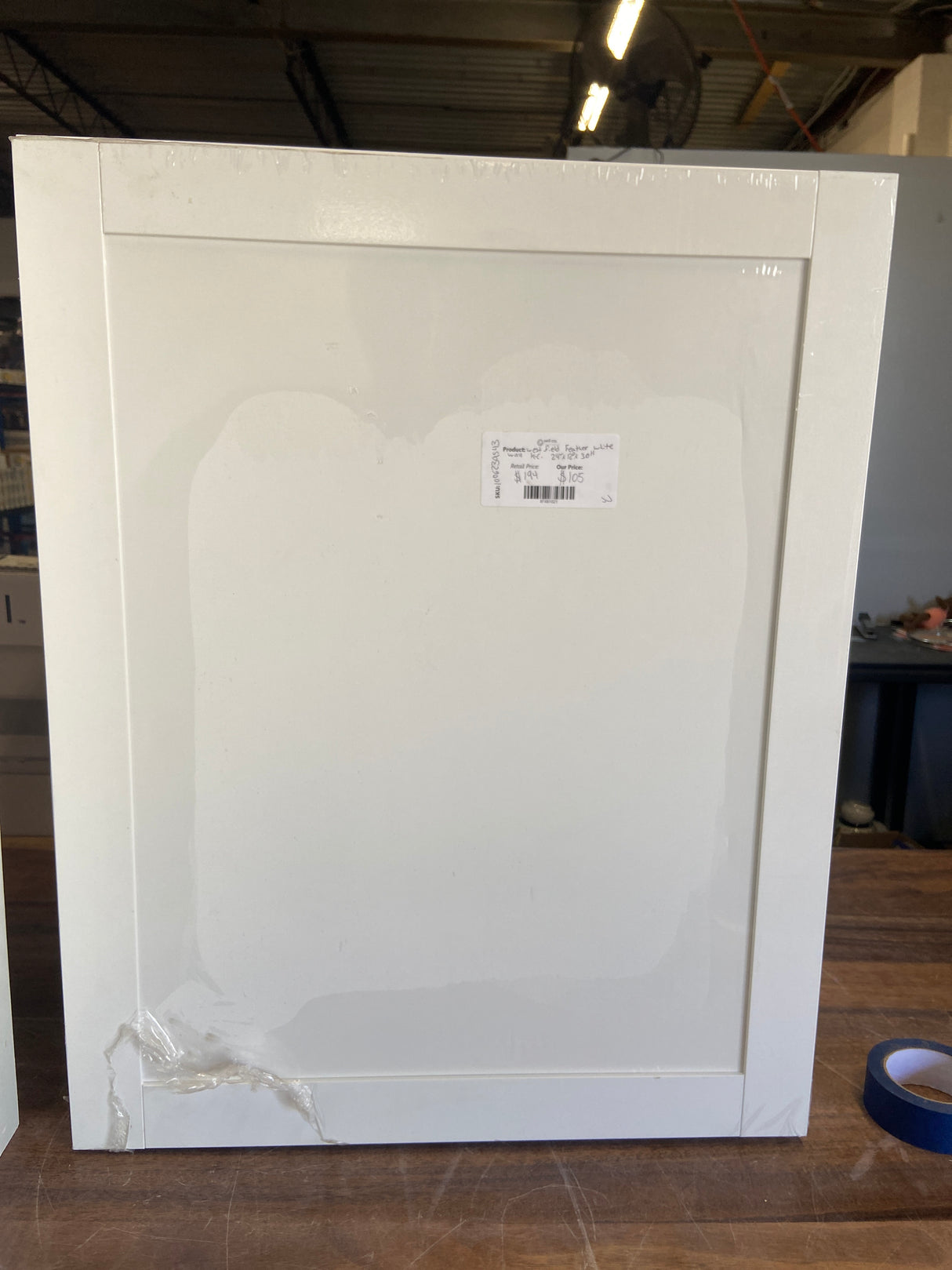 Westfield Feather White Assembled Wall Kitchen Cabinet (24 in. W x 12 in. D x 30 in. H)