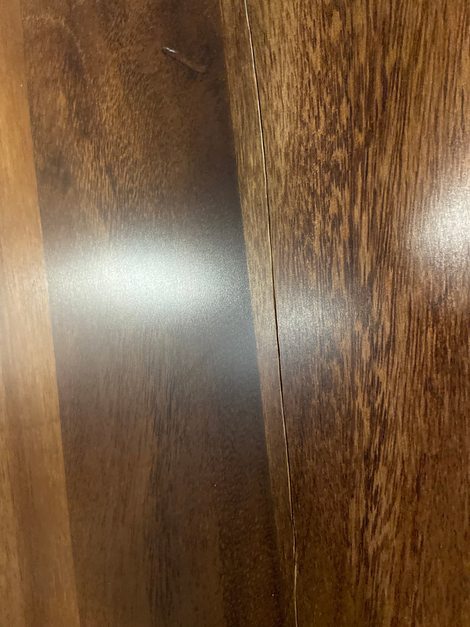 6ft L x39in D Finished saman solid wood butcher block island countertop with live edge