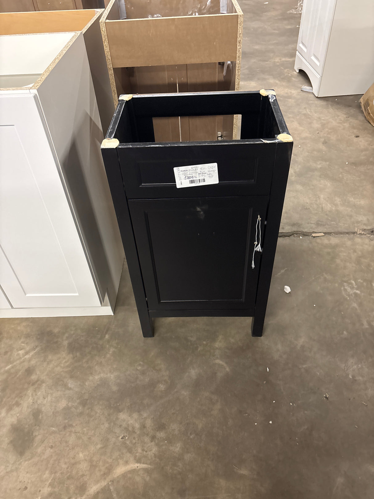 Arvesen 18 in. Single Sink Espresso Bath Vanity without Top