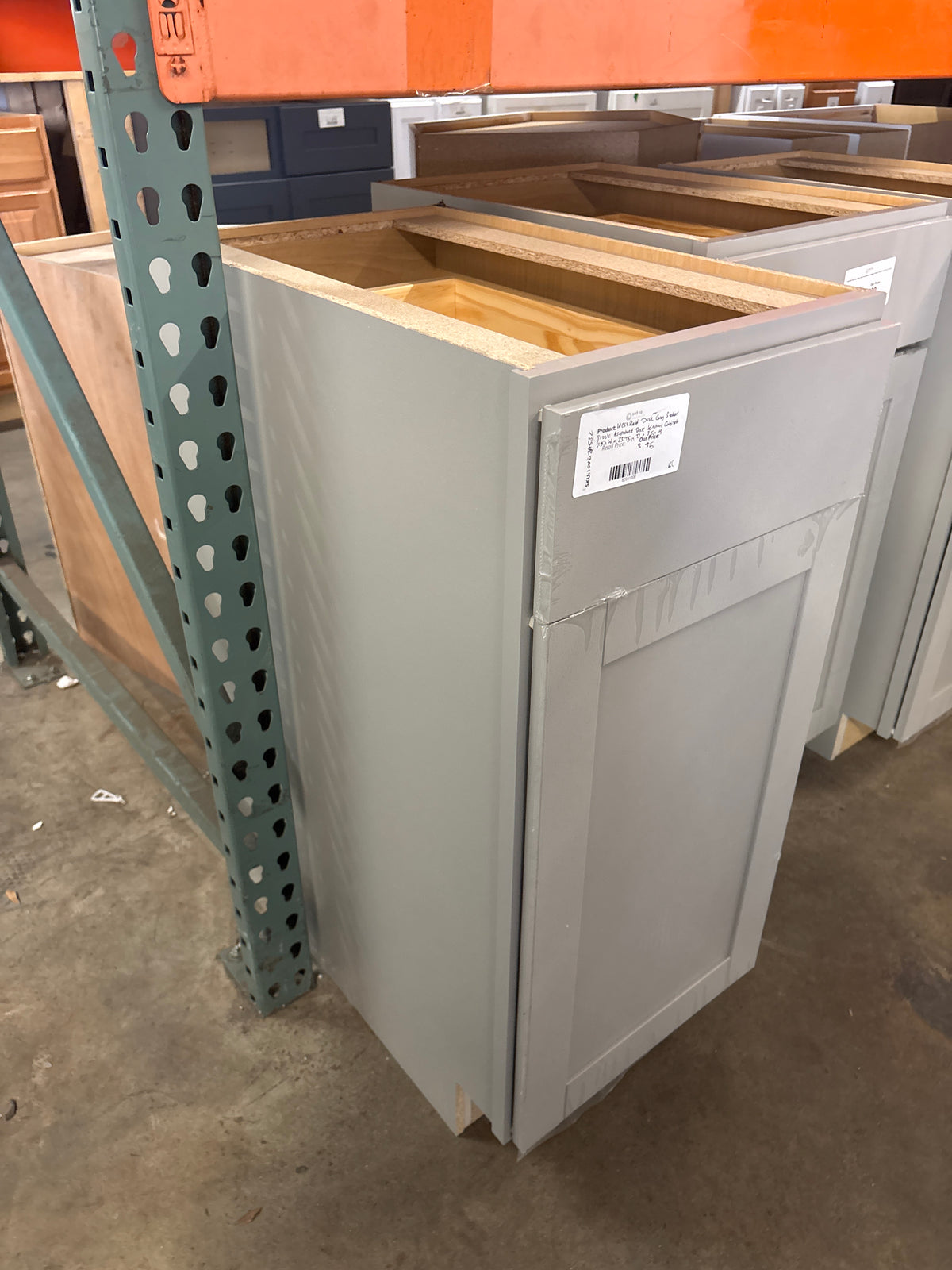 Westfield Dusk Gray Shaker Stock Assembled Base Kitchen Cabinet (15 in. W x 23.75 in. D x 35 in. H)