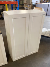 Load image into Gallery viewer, Cambridge White Plywood Shaker Stock Assembled Wall Cabinet with 2 Soft Close Doors (30 in. x 42 in. x 12.5 in.)
