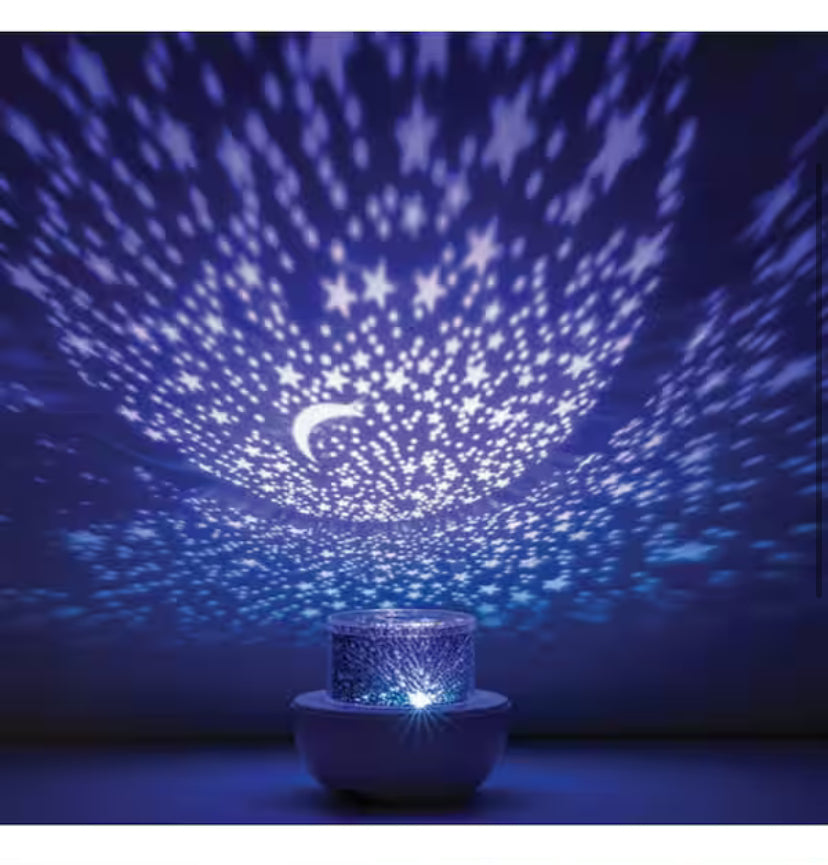 Multi-Color USB Powered Rotating Integrated LED Projector with Replaceable Slides