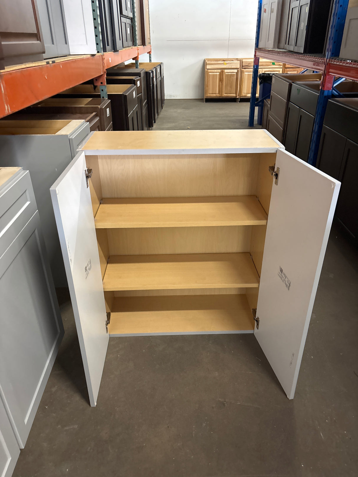 Designer Series Melvern 30 in. W x 12 in. D x 36 in. H Assembled Shaker Wall Kitchen Cabinet in Heron Gray