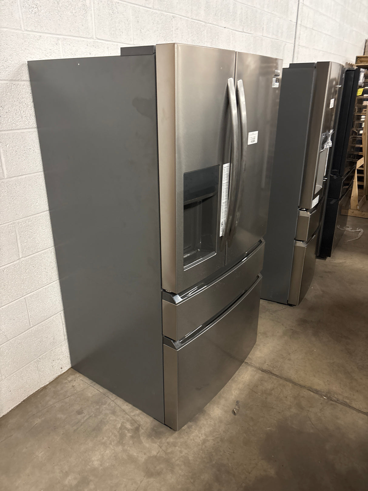 36 in. 26 cu. ft. Standard-Depth 4-Door French Door Refrigerator in Fingerprint-Resistant Stainless Steel Look