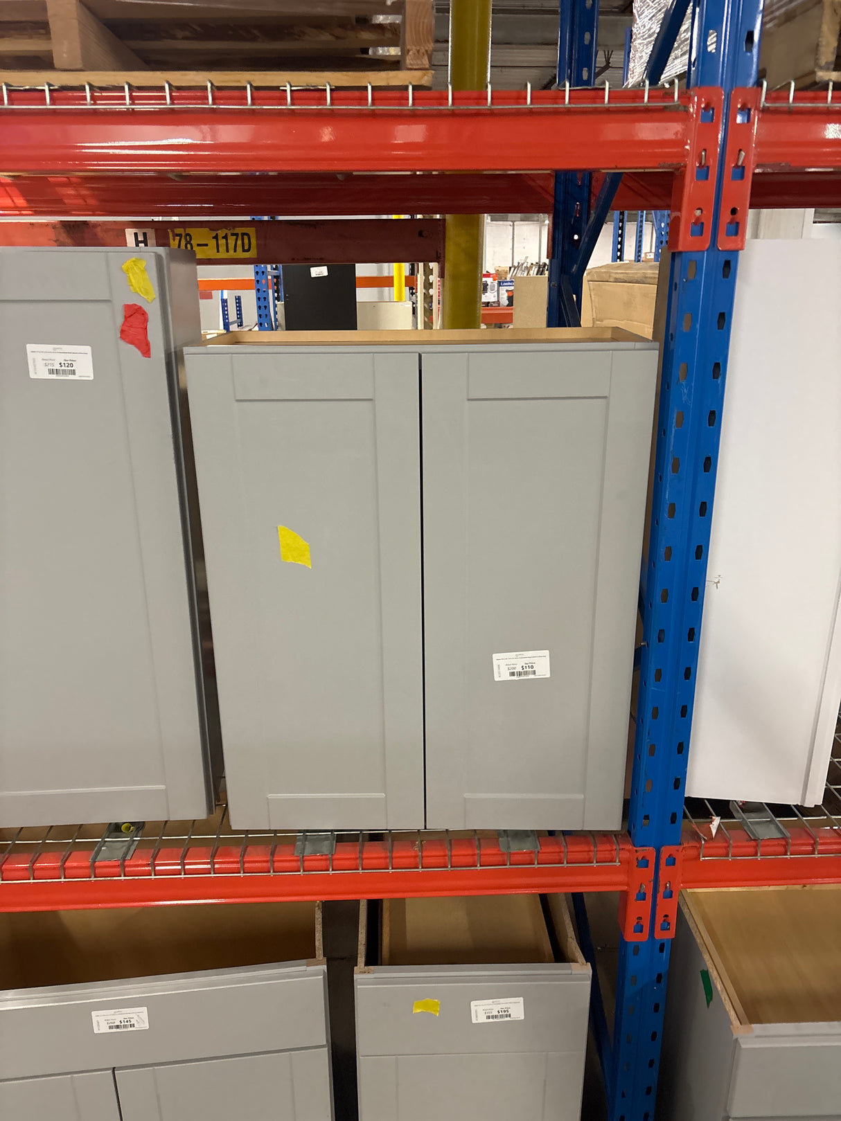 Shaker 30 in. W x 12 in. D x 36 in. H Assembled Wall Cabinet in Dove Gray