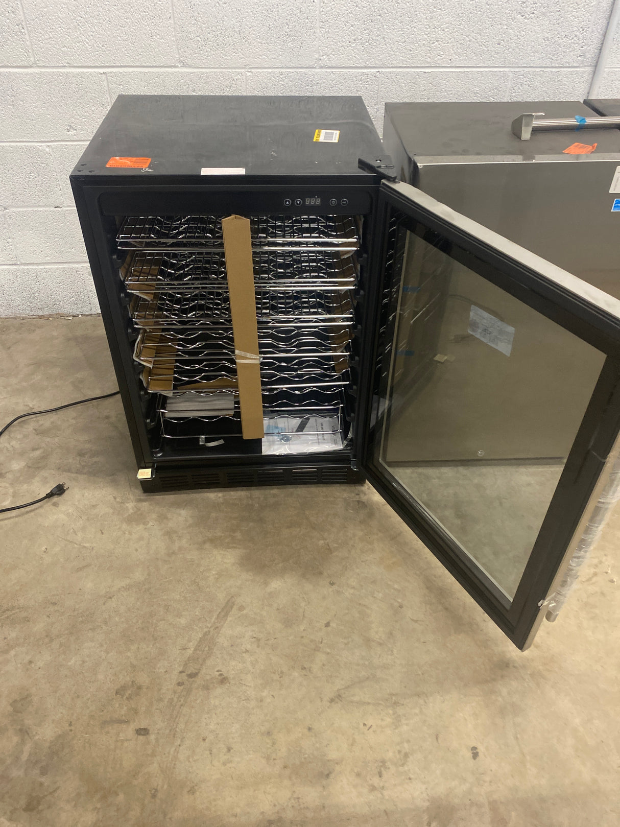 23.4 in. 50 Bottle, 154 Can, Wine and Beverage Cooler with Stainless Steel Door