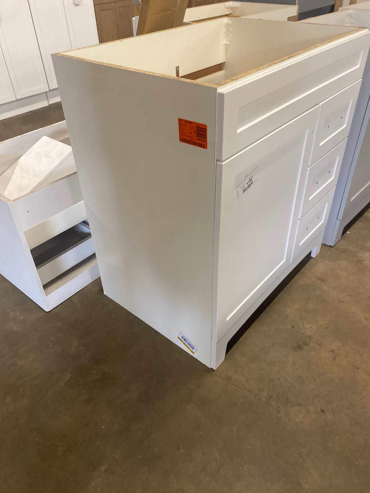 Thornbriar 30 in. W x 22 in. D x 34 in. H Bath Vanity Cabinet without Top in Polar White