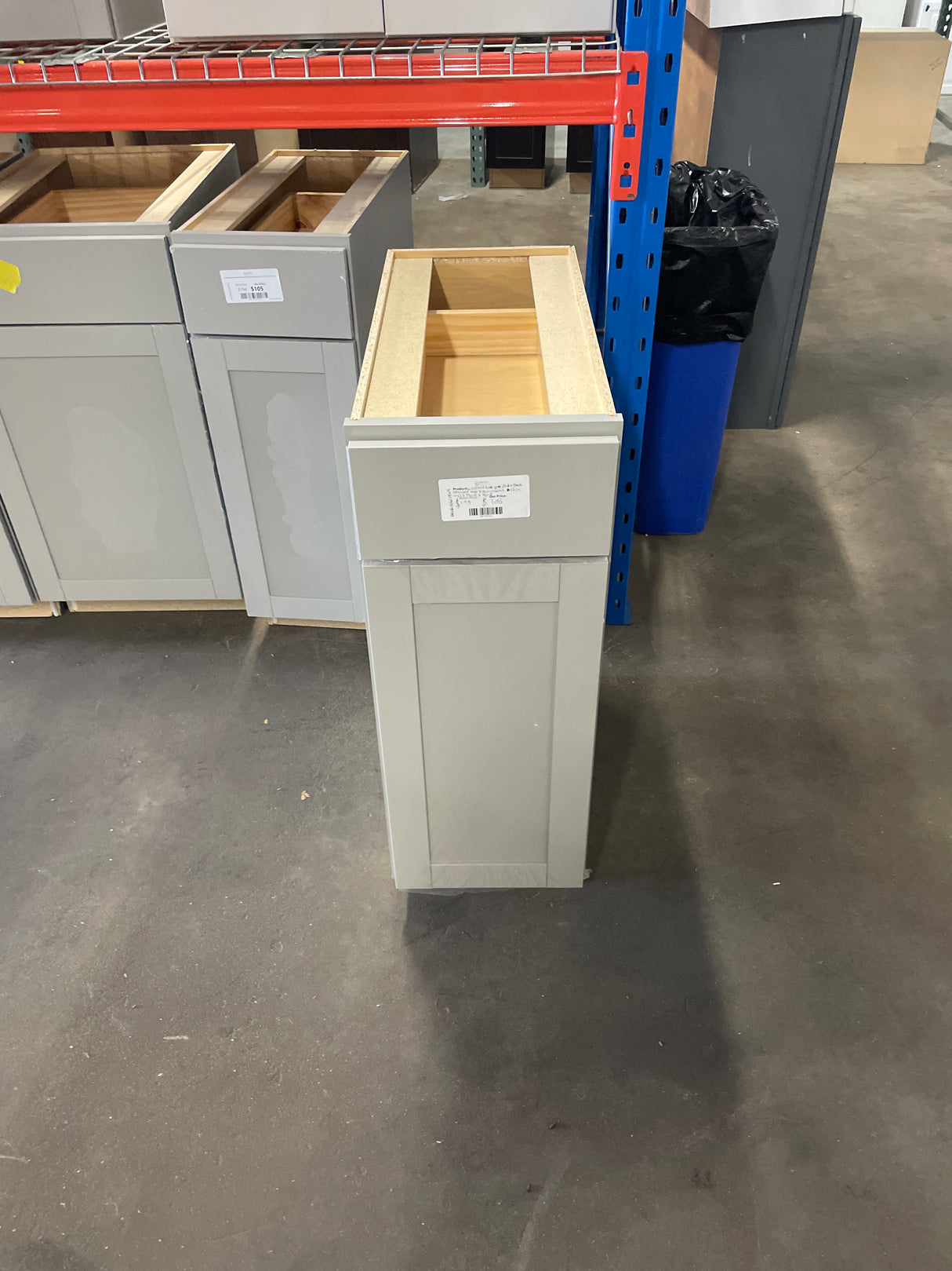 Westfield Dusk Gray Shaker Stock Assembled Base Kitchen Cabinet (12 in. W x 23.75 in. D x 35 in. H)