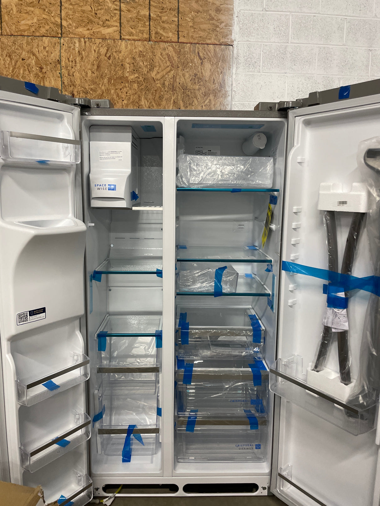 Gallery 36 in. 22.3 cu. ft. Counter Depth Side-by-Side Refrigerator in Smudge-Proof Stainless Steel, ENERGY STAR