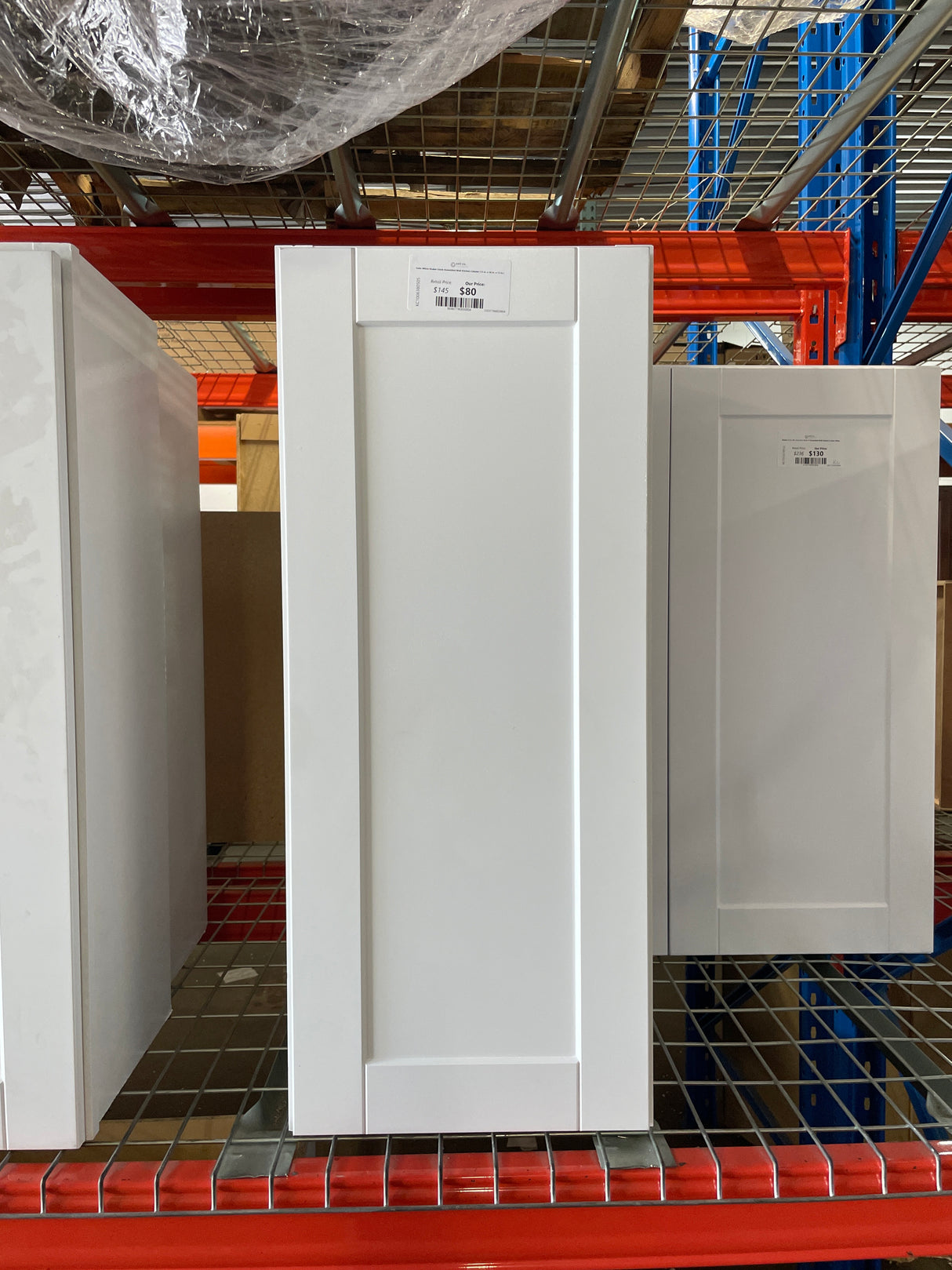 Satin White Shaker Stock Assembled Wall Kitchen Cabinet (15 in. x 36 in. x 12 in.)