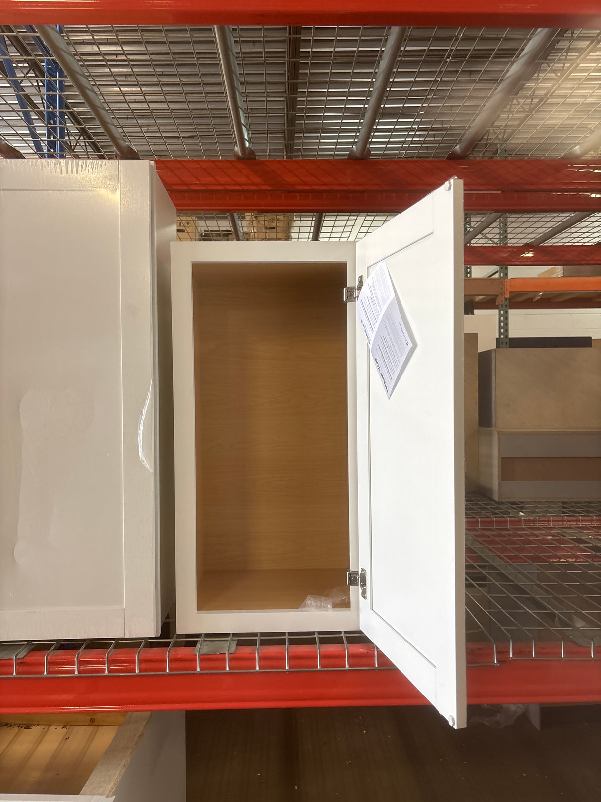 Westfield Feather White Shaker Stock Assembled Wall Kitchen Cabinet (15 in. W x 12 in. D x 30 in. H)